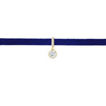 Solitaire Diamond Choker in 18K Gold with 0.20ct Diamond