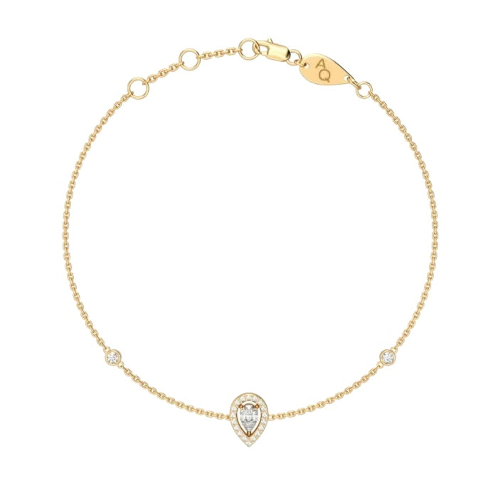 Verona Pear Cut Anklet