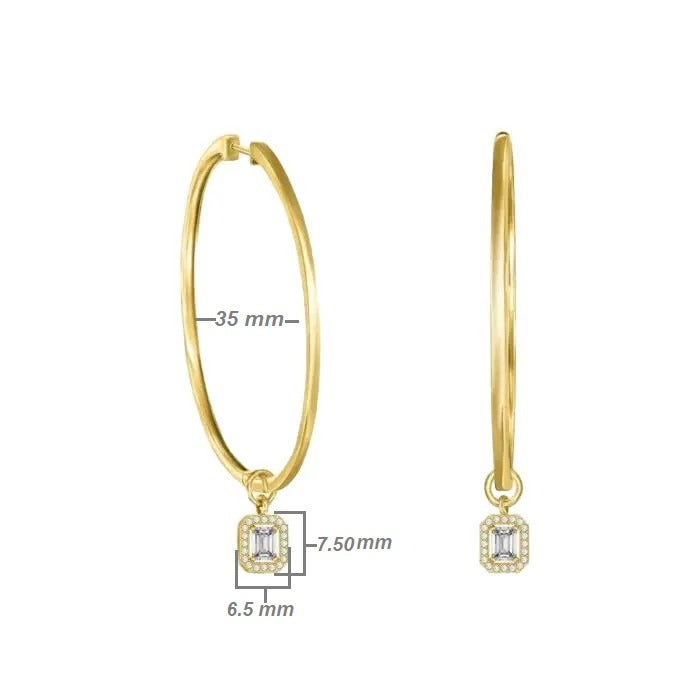 Large Pure Hoop Earrings
