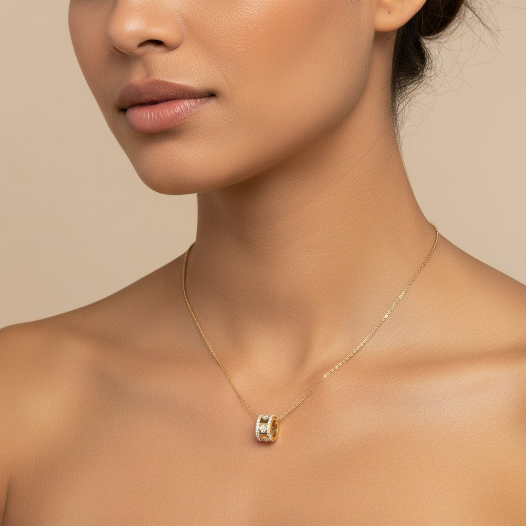 Ring Necklace Fairy Flower