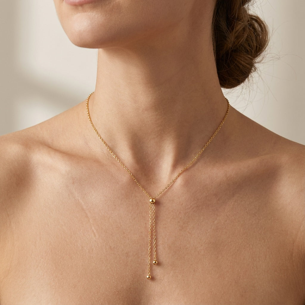 Adjustable Tie Necklace