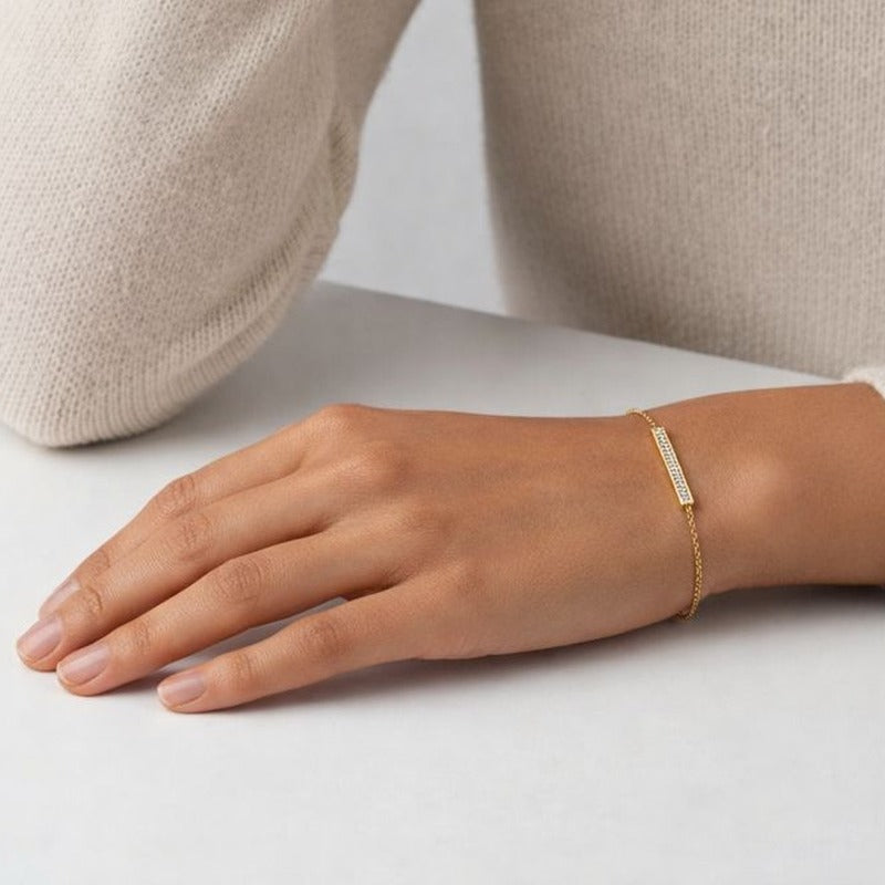 Paris-Dubai Diamond Double Bracelet