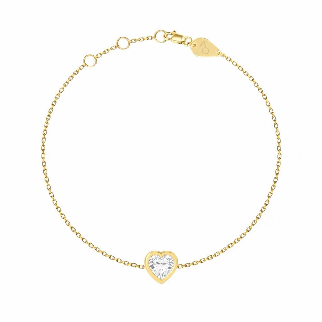Precious Stones Heart Bracelet