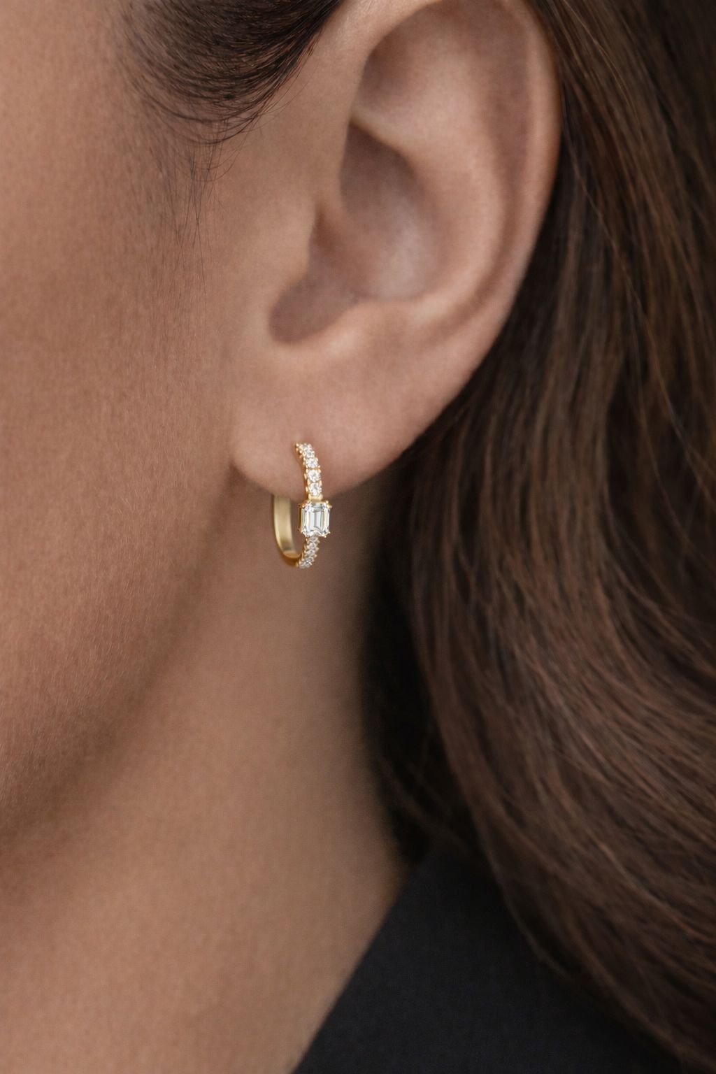 Emerald Lover Hoop Earrings