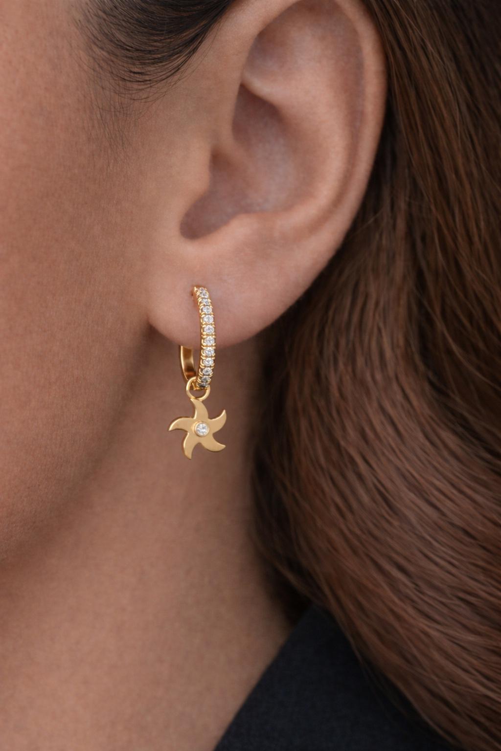 Etoile de Mer Diamond Earrings