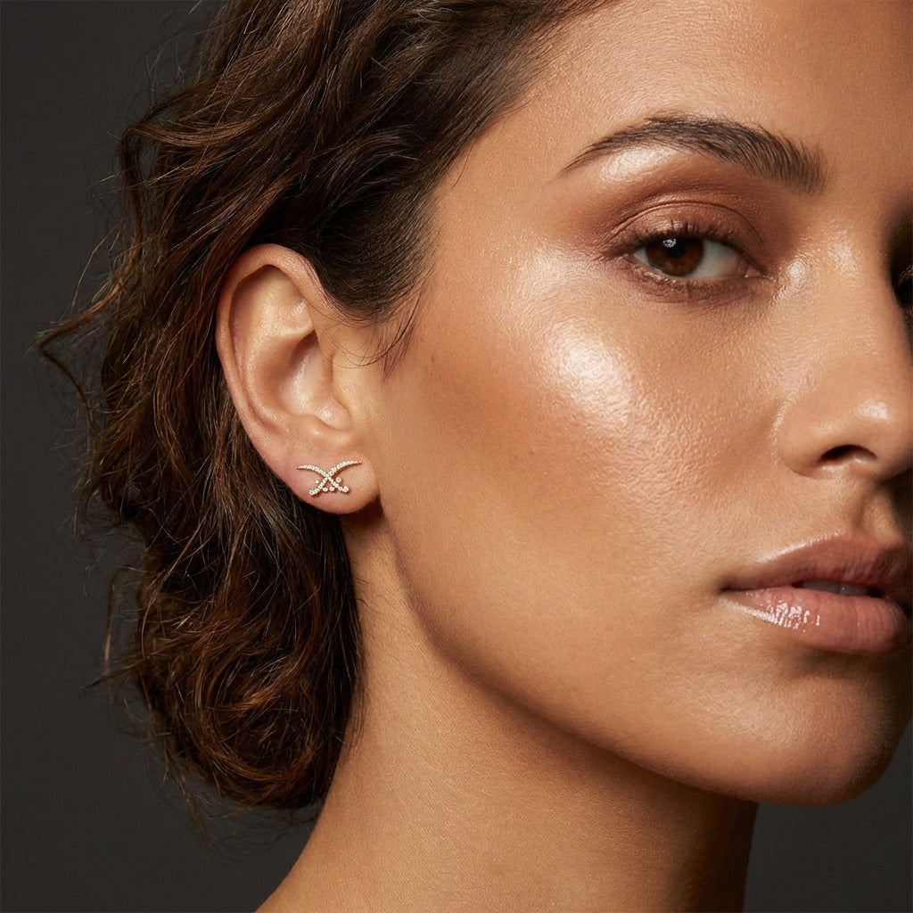 SA Icon Diamonds Stud Earrings