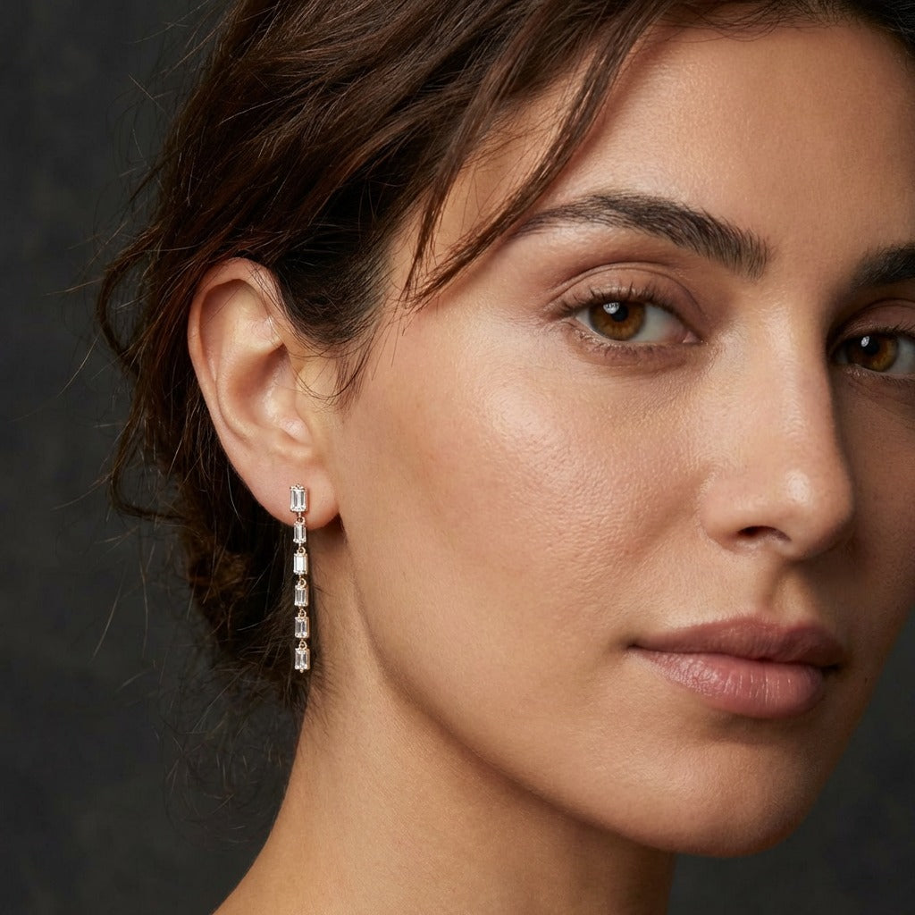 Long Lillibelle Stud Earrings