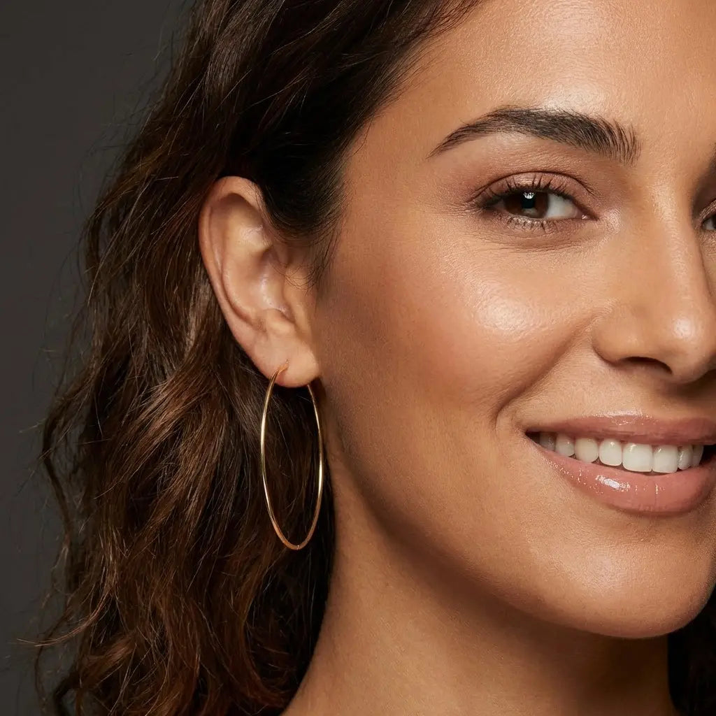 Brazilian Thin Hoop Earrings