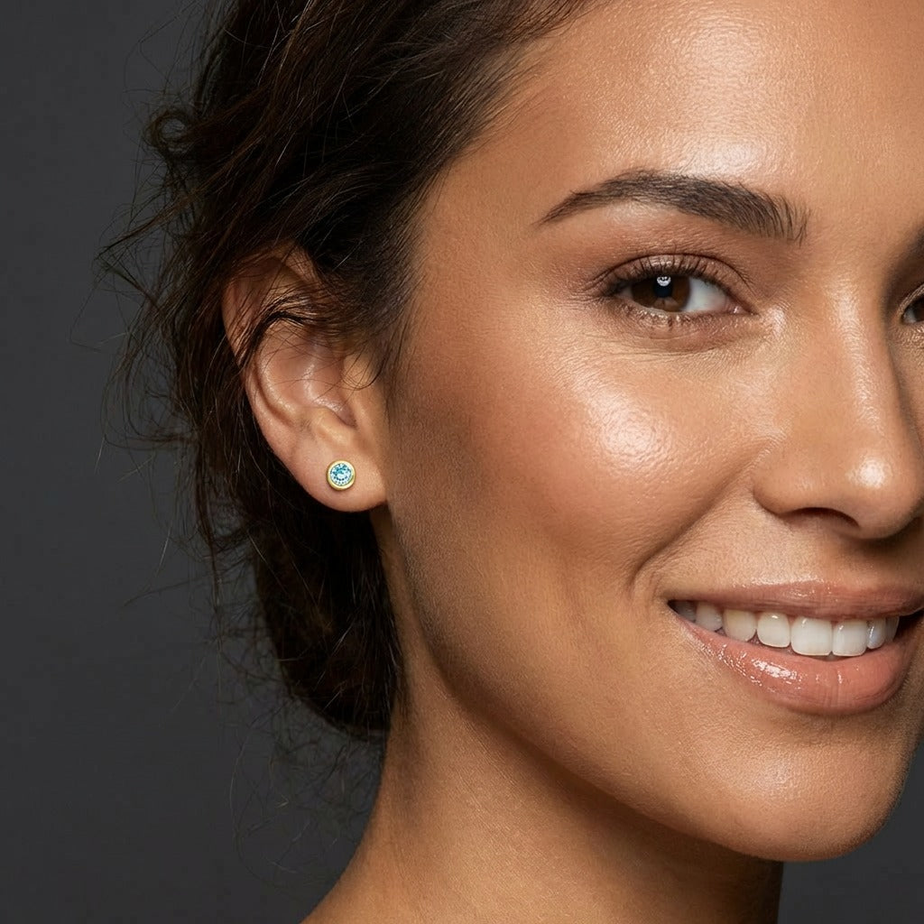 My Birthstone Stud Earrings