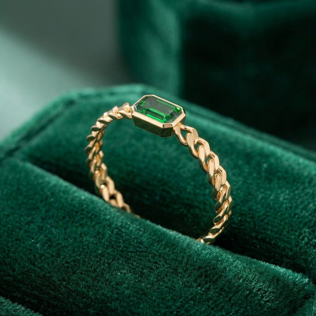 Ring Cuban Emerald