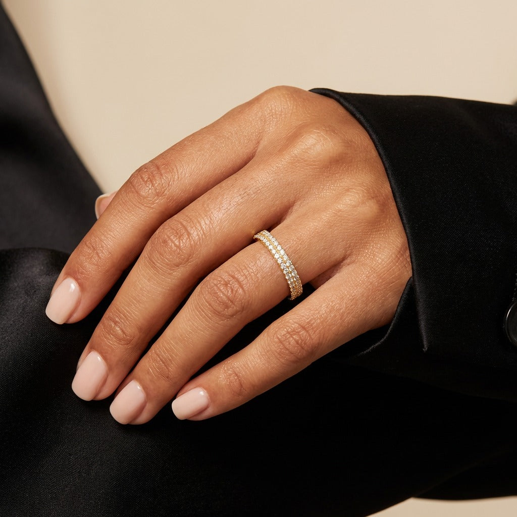 Double Pave Ring