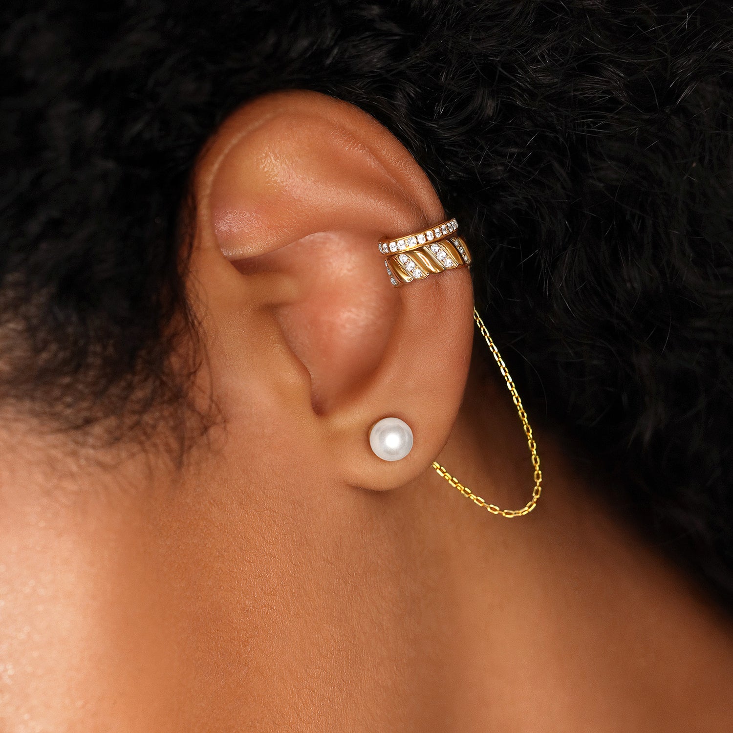 Waves Cuff Earring