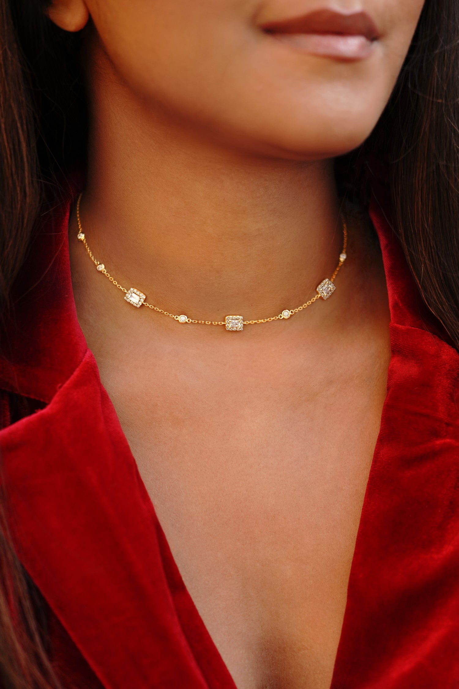 Belle Amie Emerald Choker