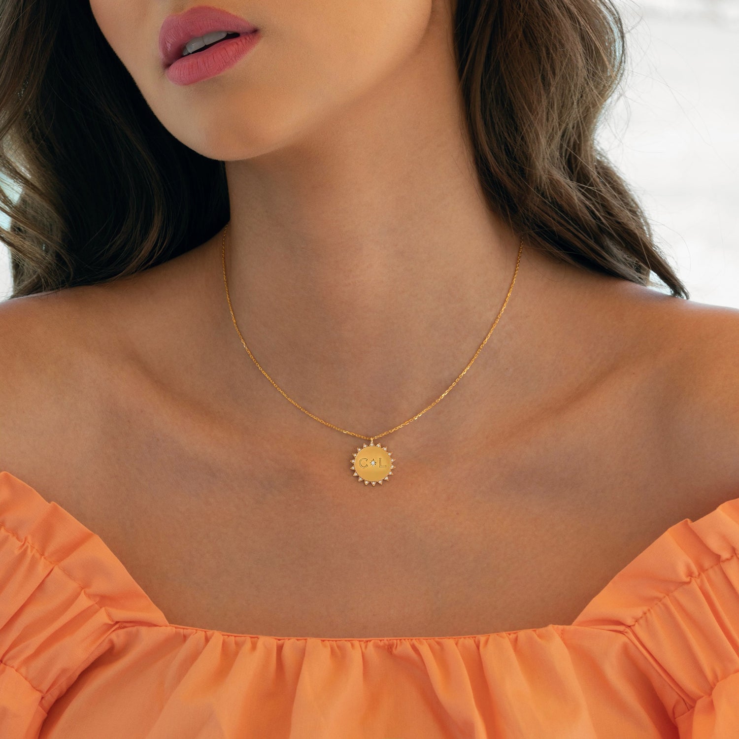 Sunny Initial Necklace