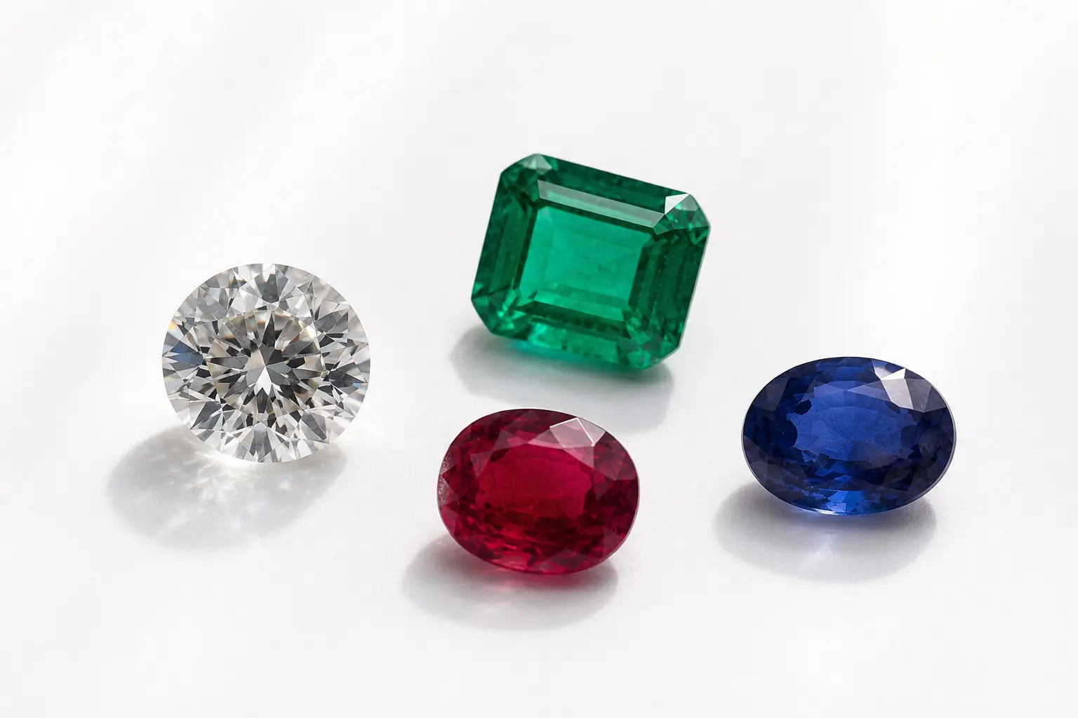 Natural diamonds and precious gemstones — Aquae Jewels, Dubai Natural diamond, emerald, ruby and sapphire loose gemstones selected for Aquae Jewels bespoke fine jewelry, Dubai