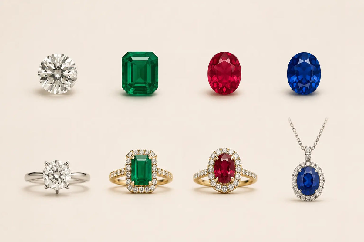 Aquae Jewels fine jewelry featuring natural diamonds, emeralds, rubies and sapphires