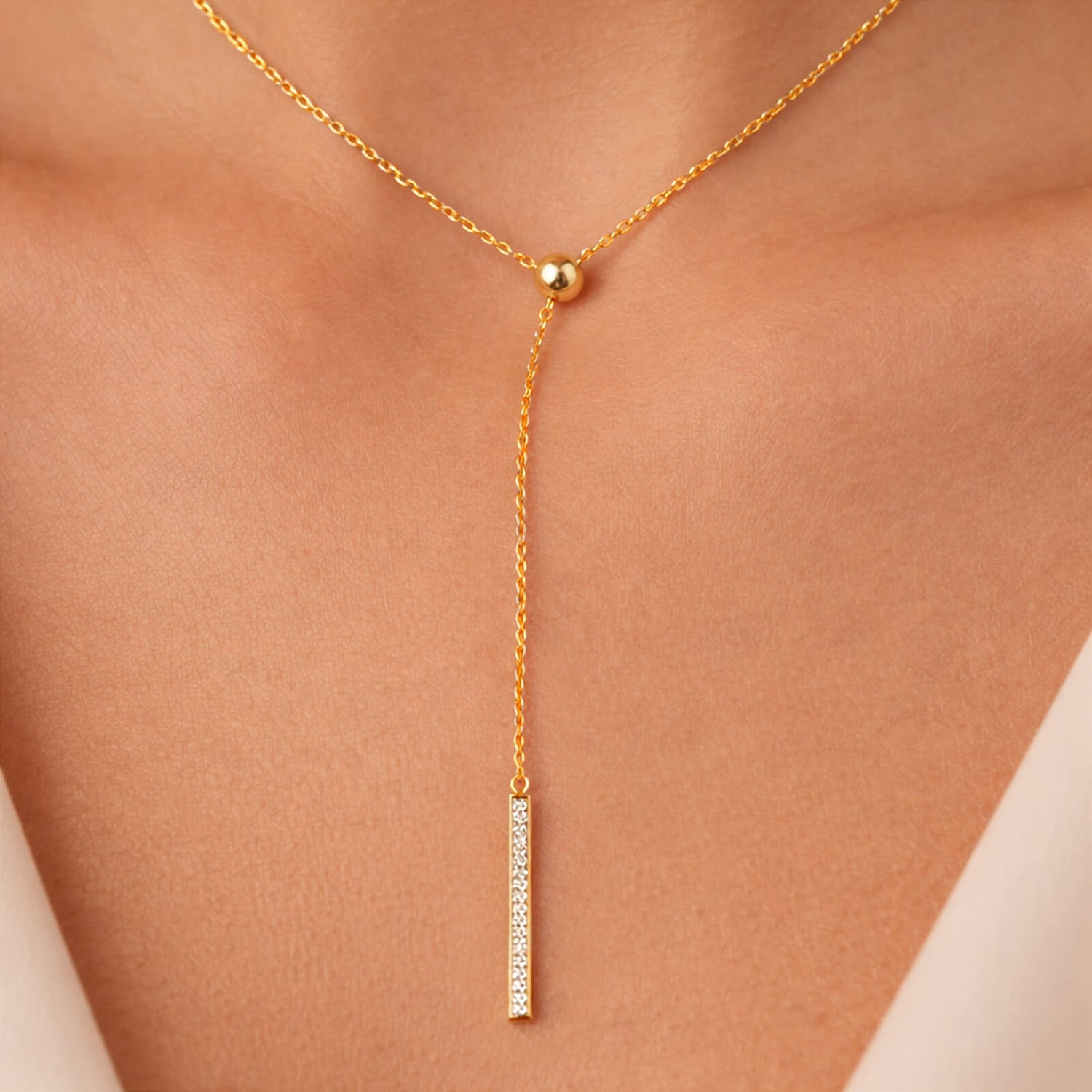 Necklace Lumière Line Lariat