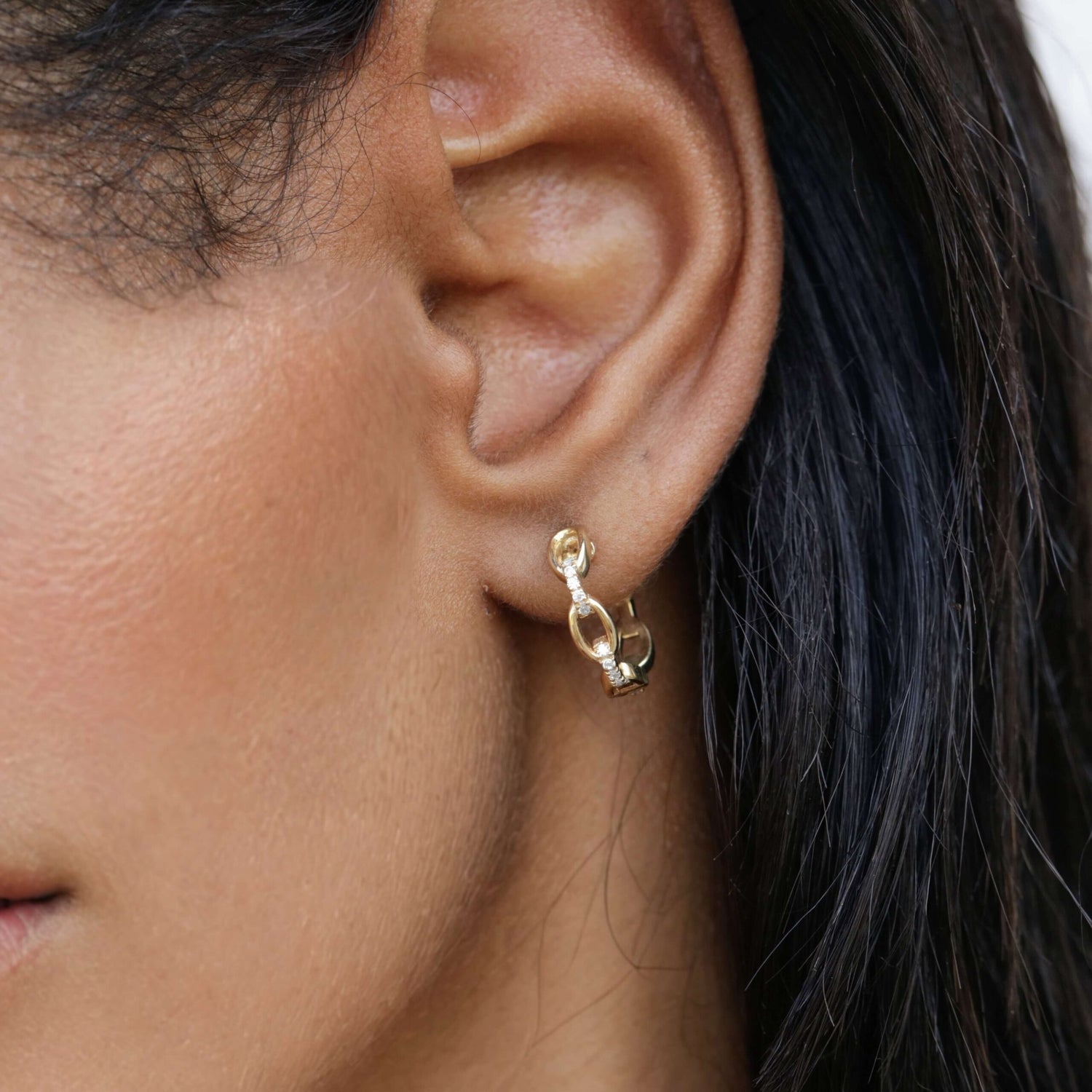 Mink Hoop  Earrings