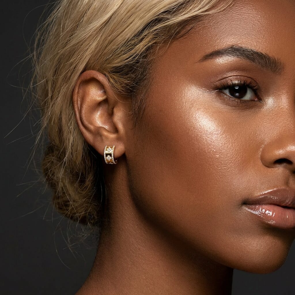 Rich and Bold Fairy Hoop Earrings