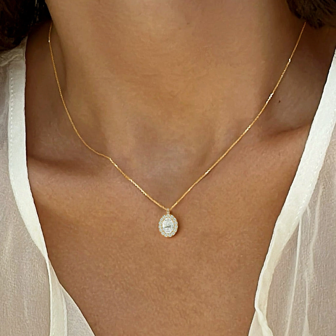 Princess Diamond Necklace