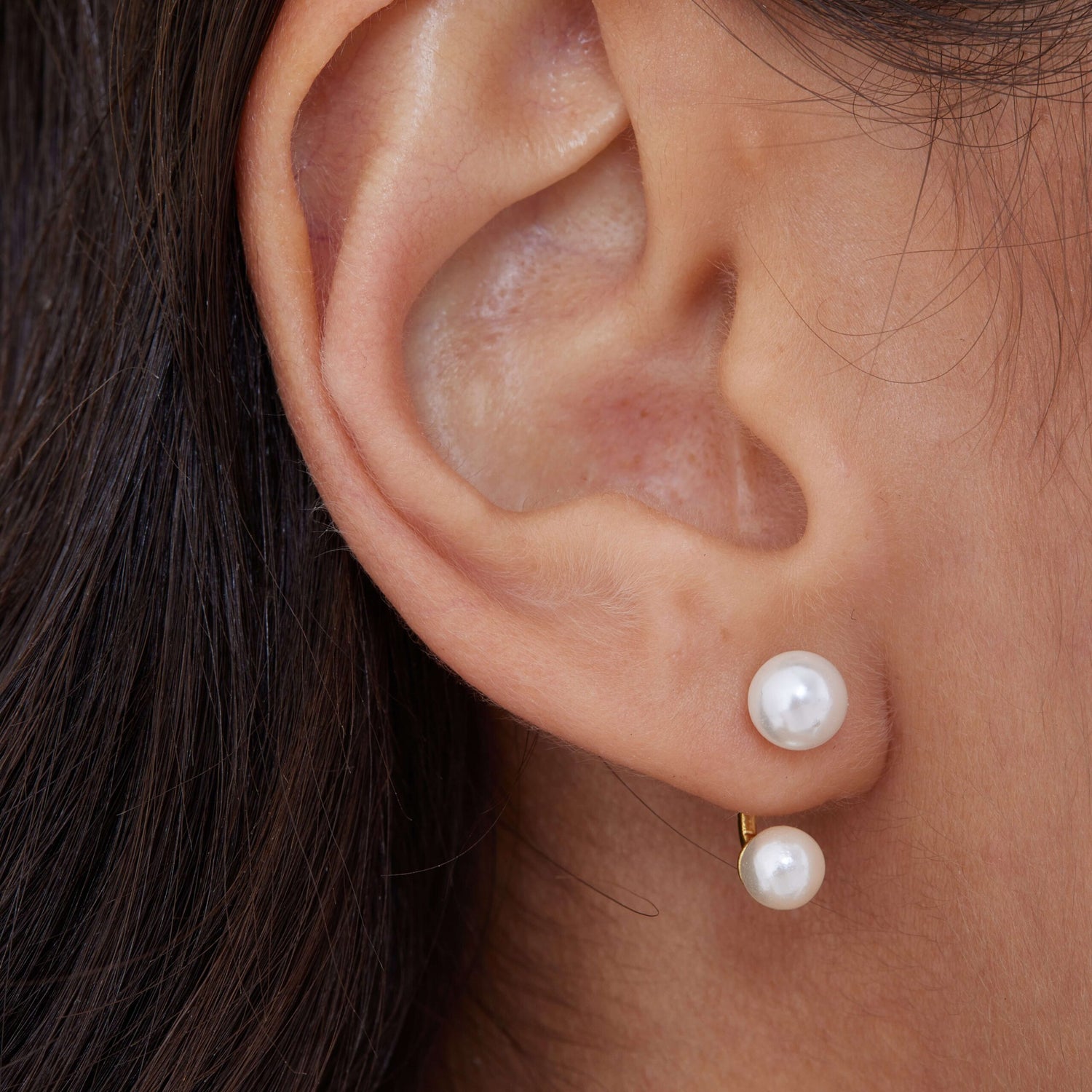 Twin Pearls Earrings