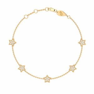 bracelet étoile-diamant-constellation-18k-or