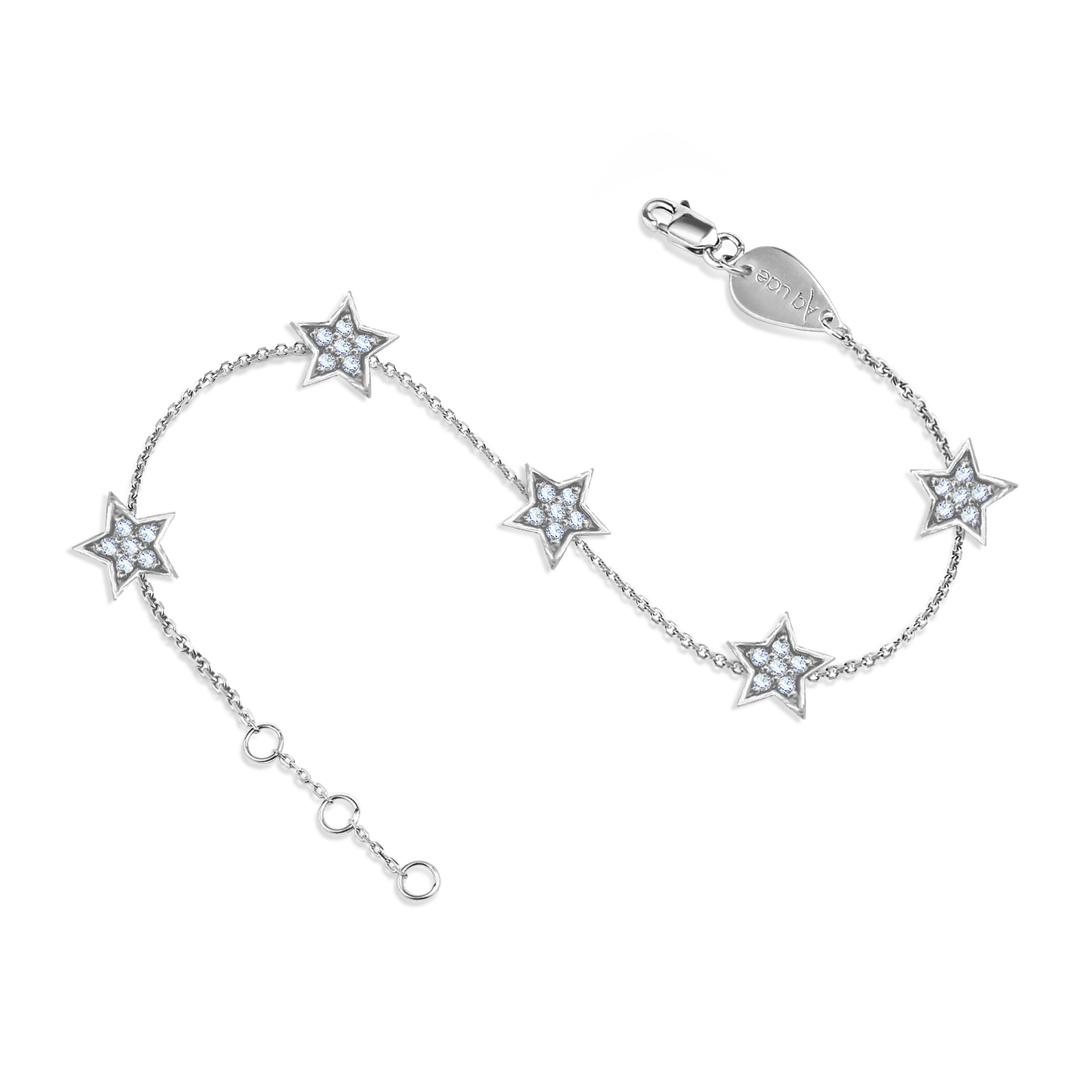 Bracelet Constellation Star 18K Gold and Diamonds - Aquae Jewels