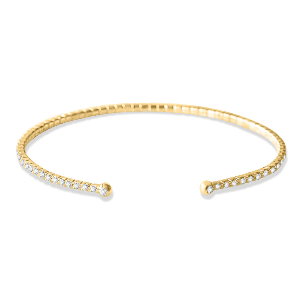 braccialetto sottile con diamanti-18k-oro