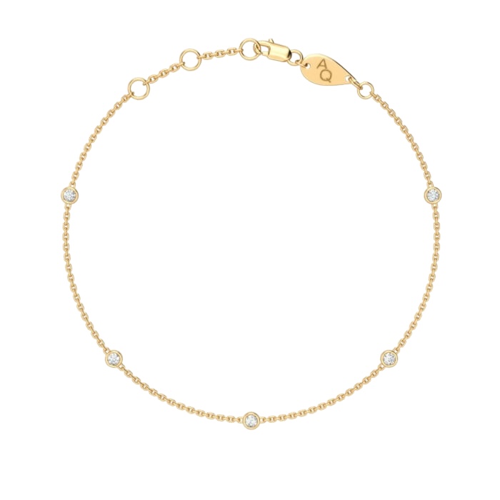 bracciale con diamanti e costellazione 18k-oro