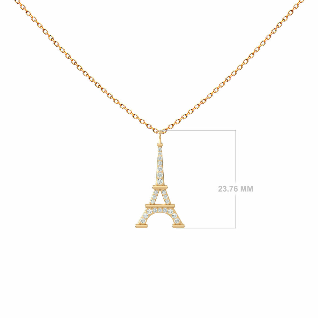 Eiffel Tower Necklace Y SIZE