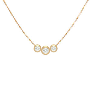 Rundschliff-Diamant-Halskette-Trilogie-18k-Gold