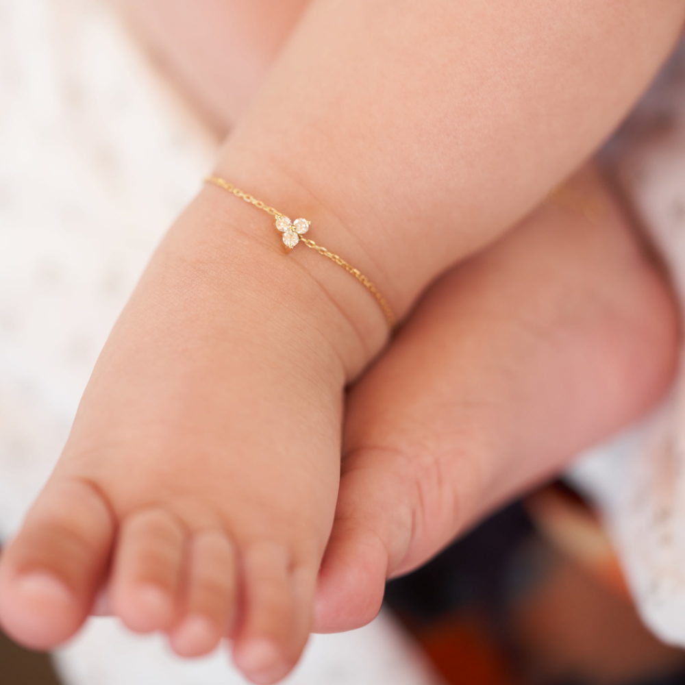 Baby Anklet Britney 18K Gold And Diamonds