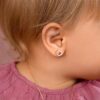 BABY OHRRINGE LILY ROSE 18K GOLD UND DIAMANTEN