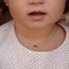 Baby Necklace Letter Lady 18K Gold And Diamonds