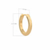 Ohrringe Nur Gold Hoops SINGLE Y SIZE