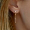 Boucles d'oreilles Kareem en or 18K et diamants