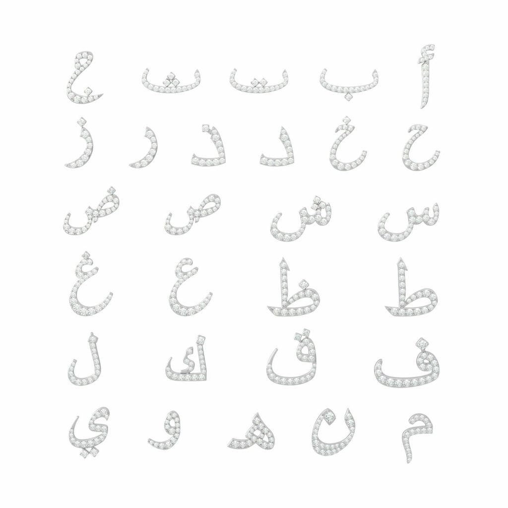 Arabisch alle Alphabet W