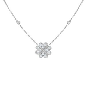 collier floral-cœur-chanceux-amour-18k-or