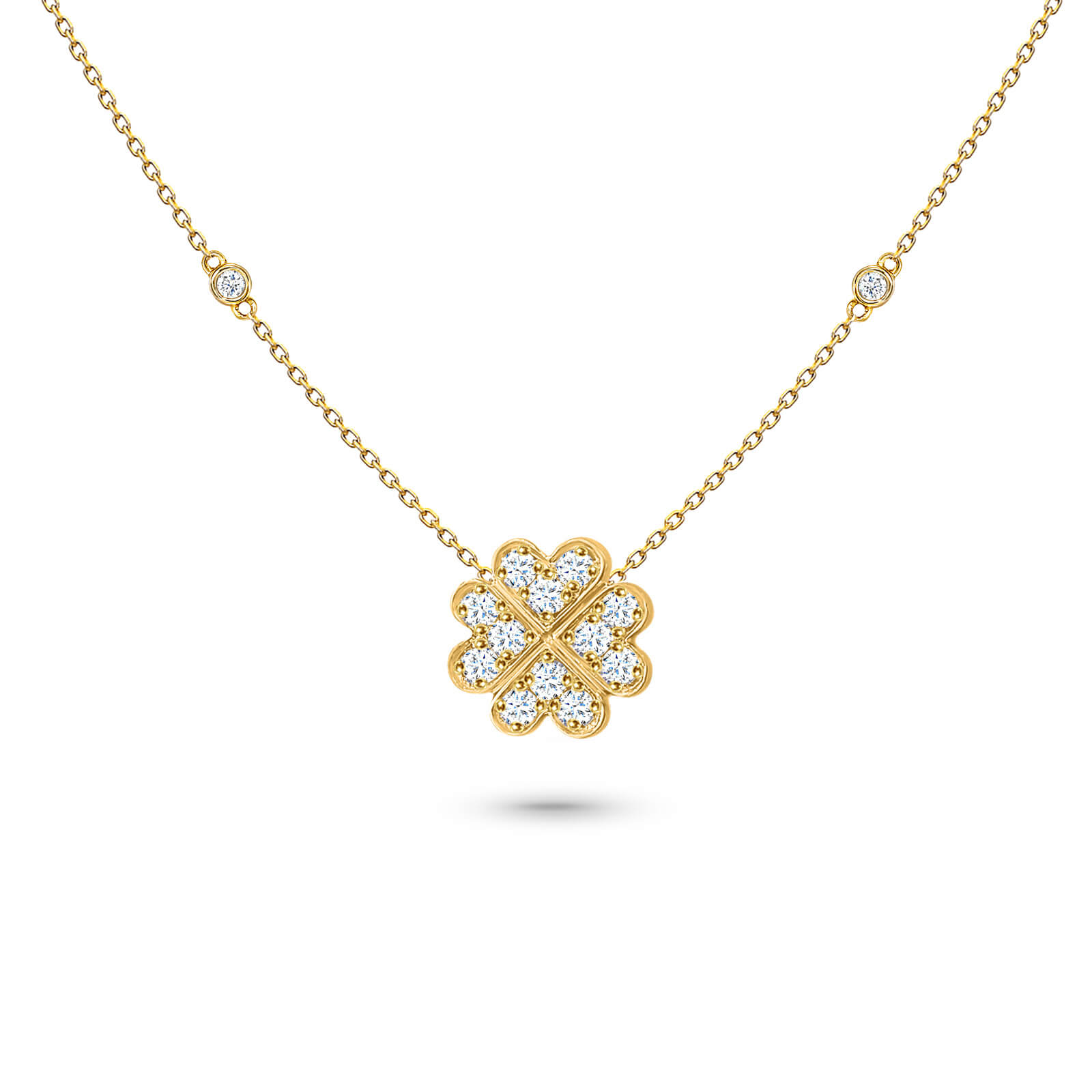 Necklace Lucky Love 18K Gold and Diamonds | Aquae Jewels