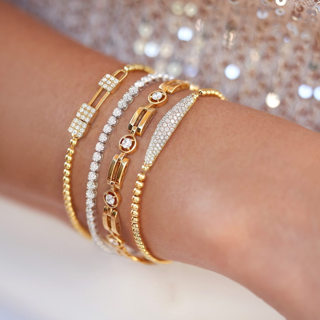 Bracelet Rockfeller 18K Gold and Diamonds