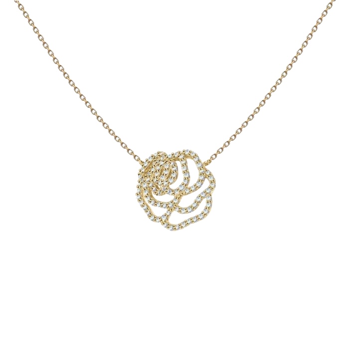 collier diamant-rose-fleur-rose-chouchou-18k-or