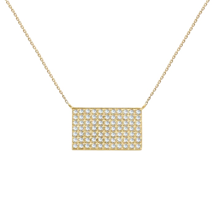 diamond-rectangle-necklace-snobby-18k-gold