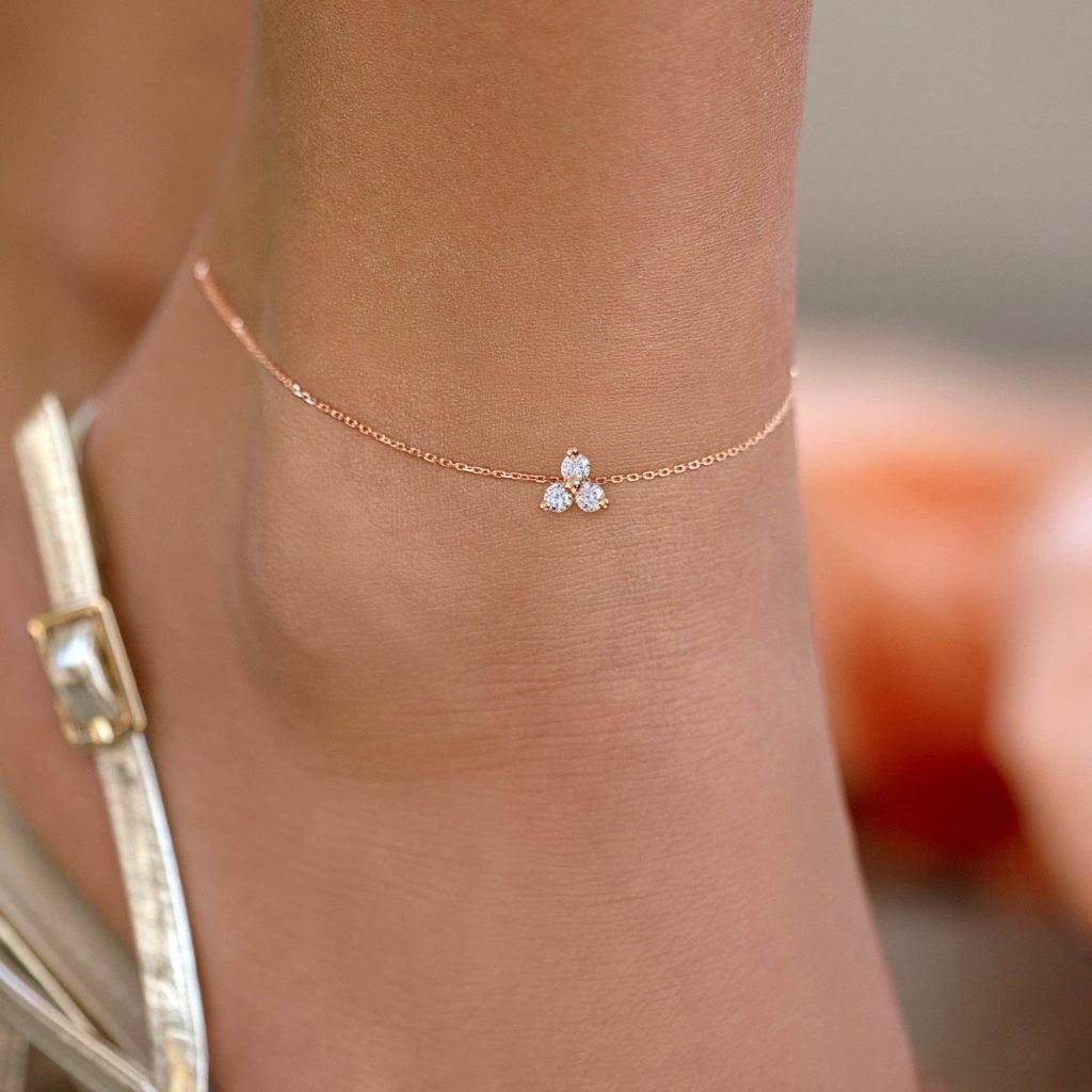 Anklet Britney 18K Gold And Diamonds