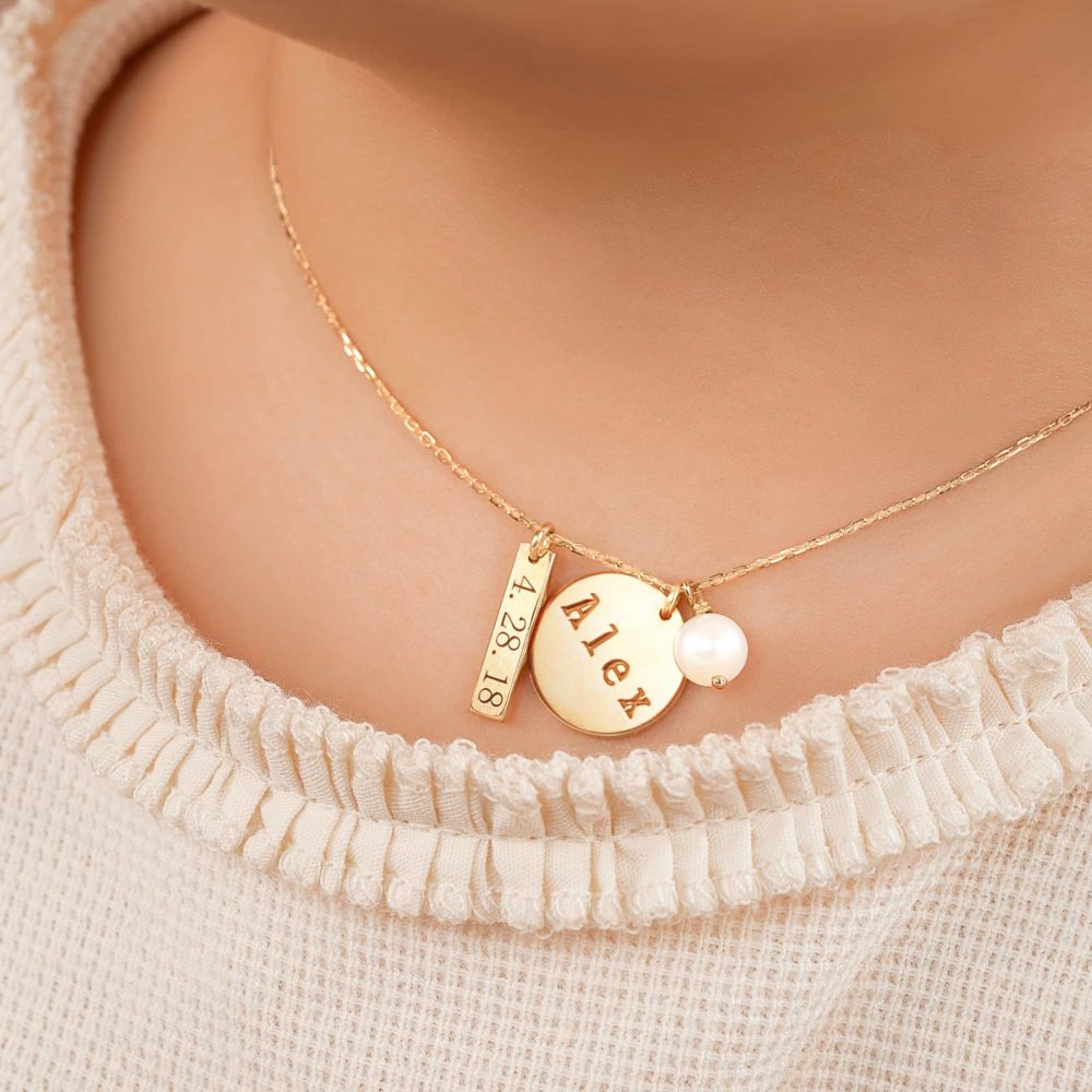 BABY NECKLACE MY LOVE ID 18K GOLD