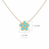 N-FLOWER-TURQUOISE-Y-SIZE