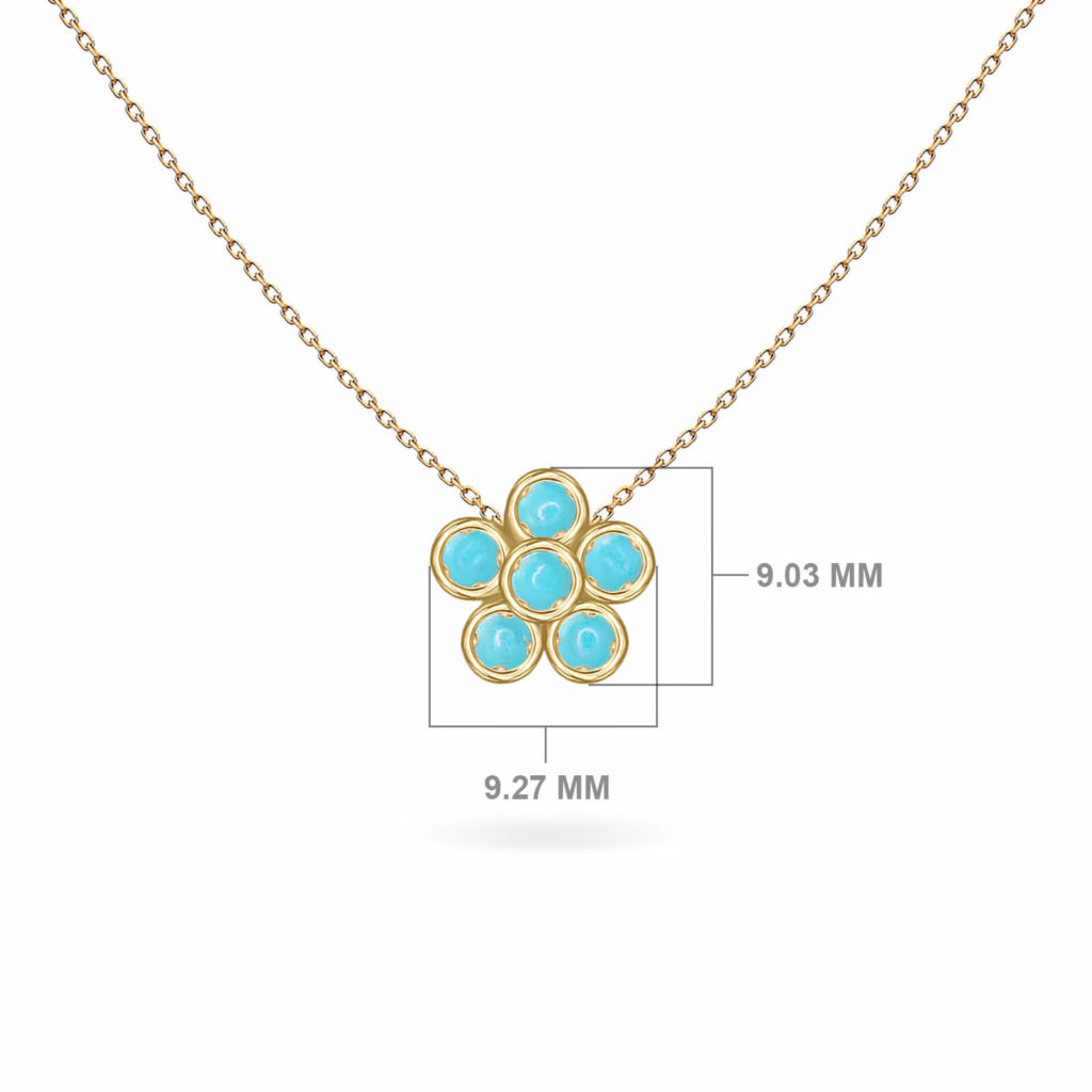 N-FLOWER-TURQUOISE-Y-SIZE