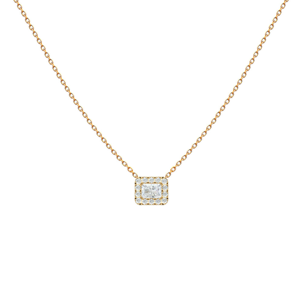 collana mini-emerald-cut-diamante-18k-oro