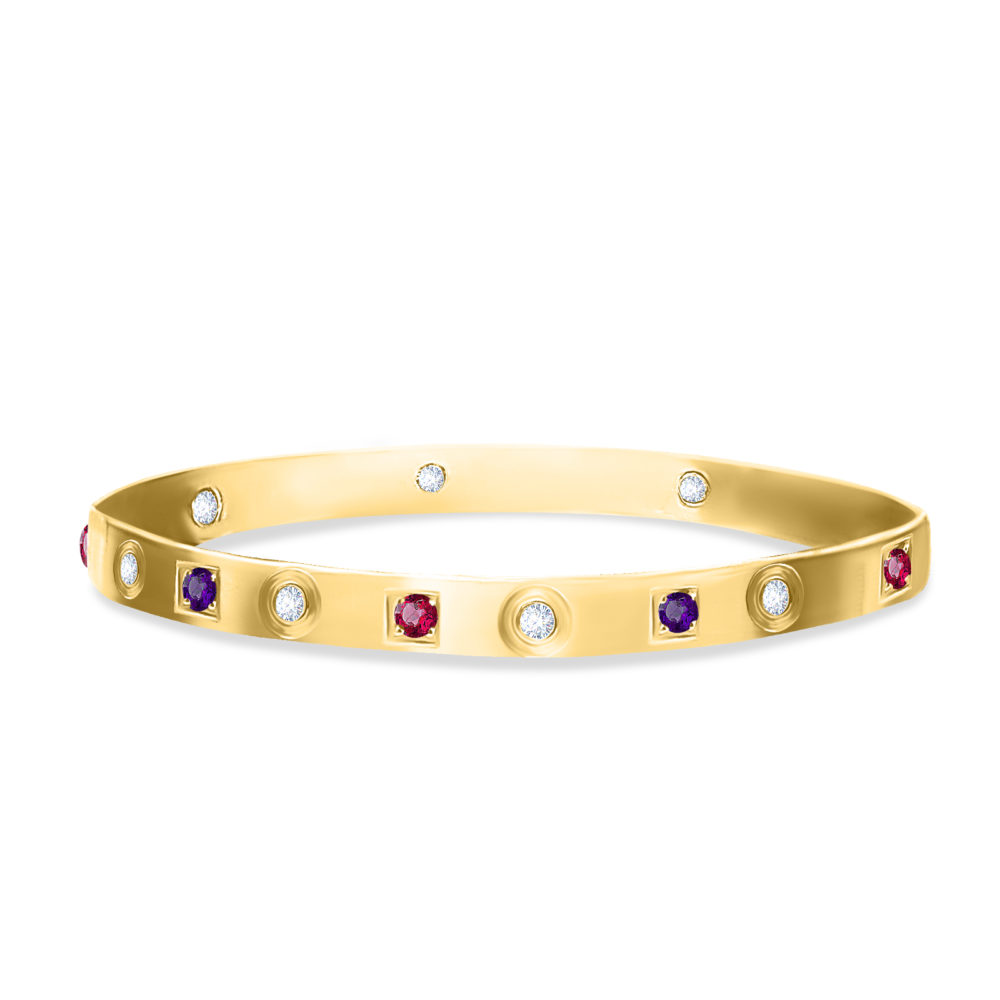 bracelet pierre diamant-illusion-18k-or