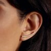 Earring Cuff Diamond Line 18K Gold (Single Piece)