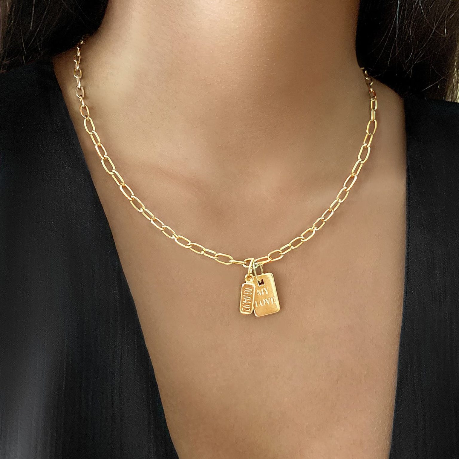 Necklace Identity 18K Gold - Aquae Jewels